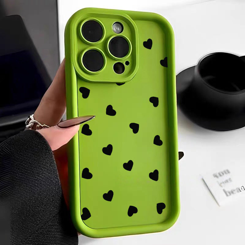Cute Heart iPhone Phone Case – Full-Cover Protection, Stylish & Girly Design